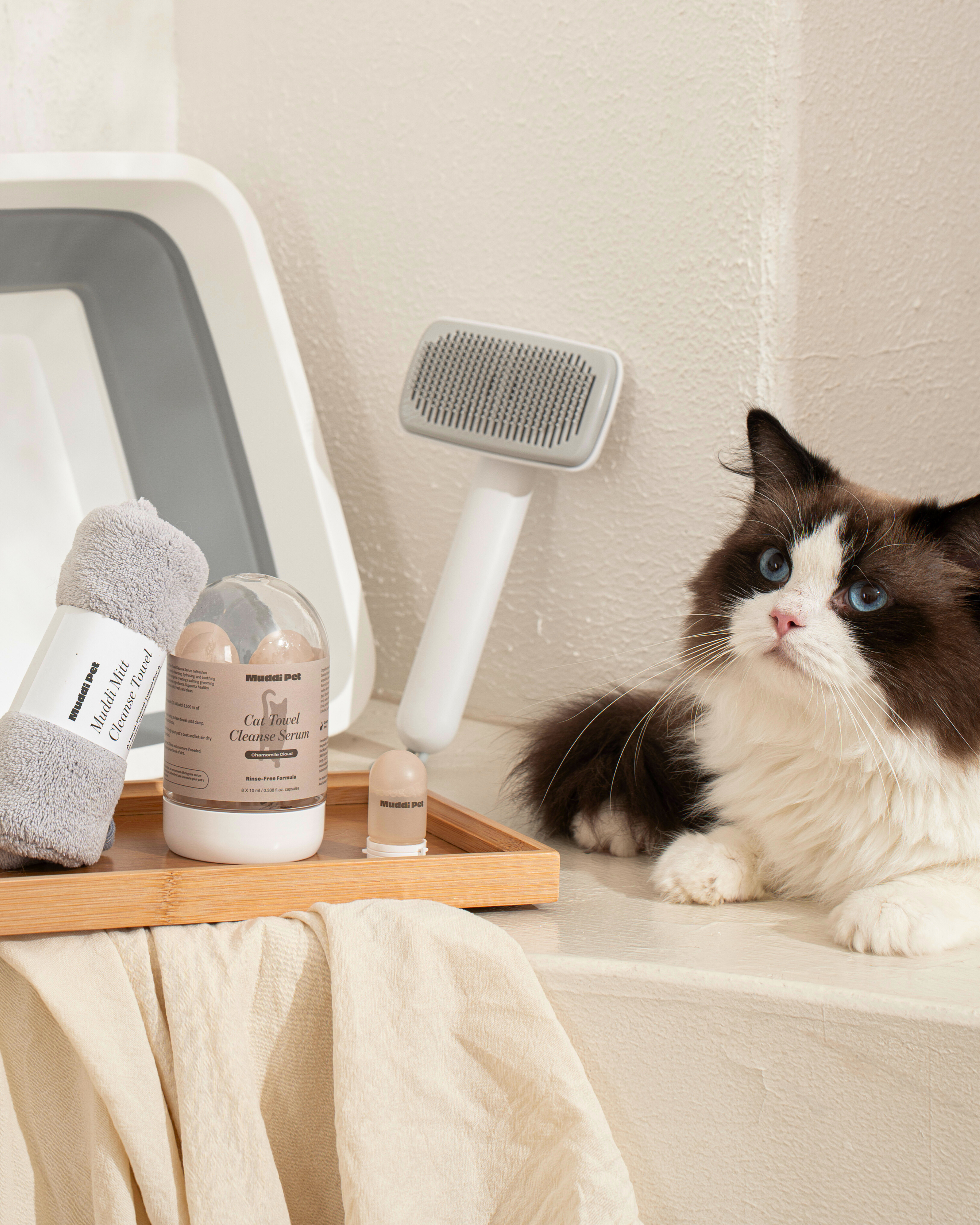 Cat Rinse-Free Towel Cleanse Serum