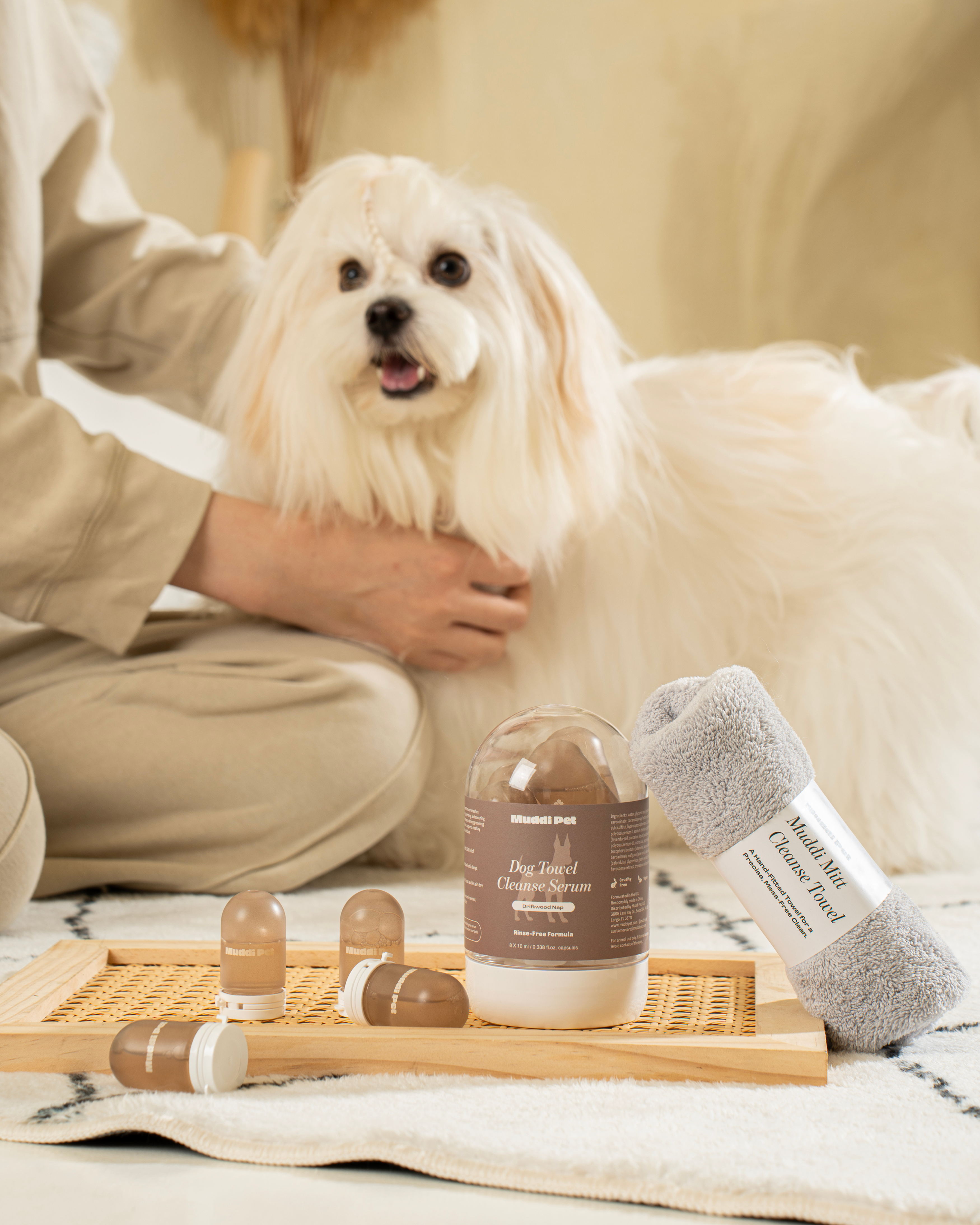 Dog Rinse-Free Towel Cleanse Serum
