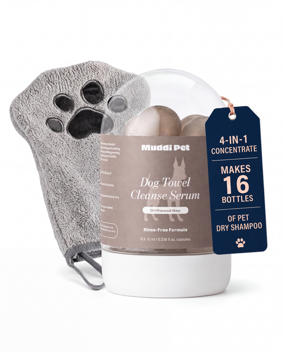 Dog Concentrated Rinse-Free Towel Cleanse Serum