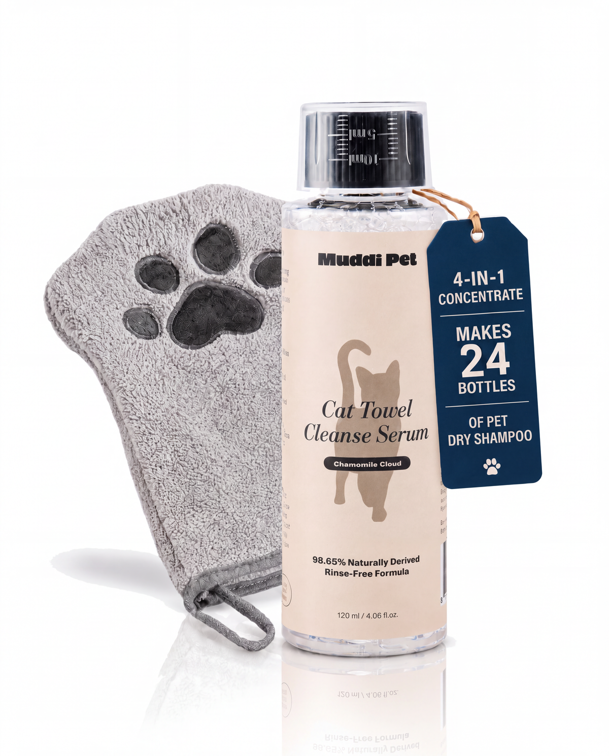 Cat Concentrated Rinse-Free Towel Cleanse Serum