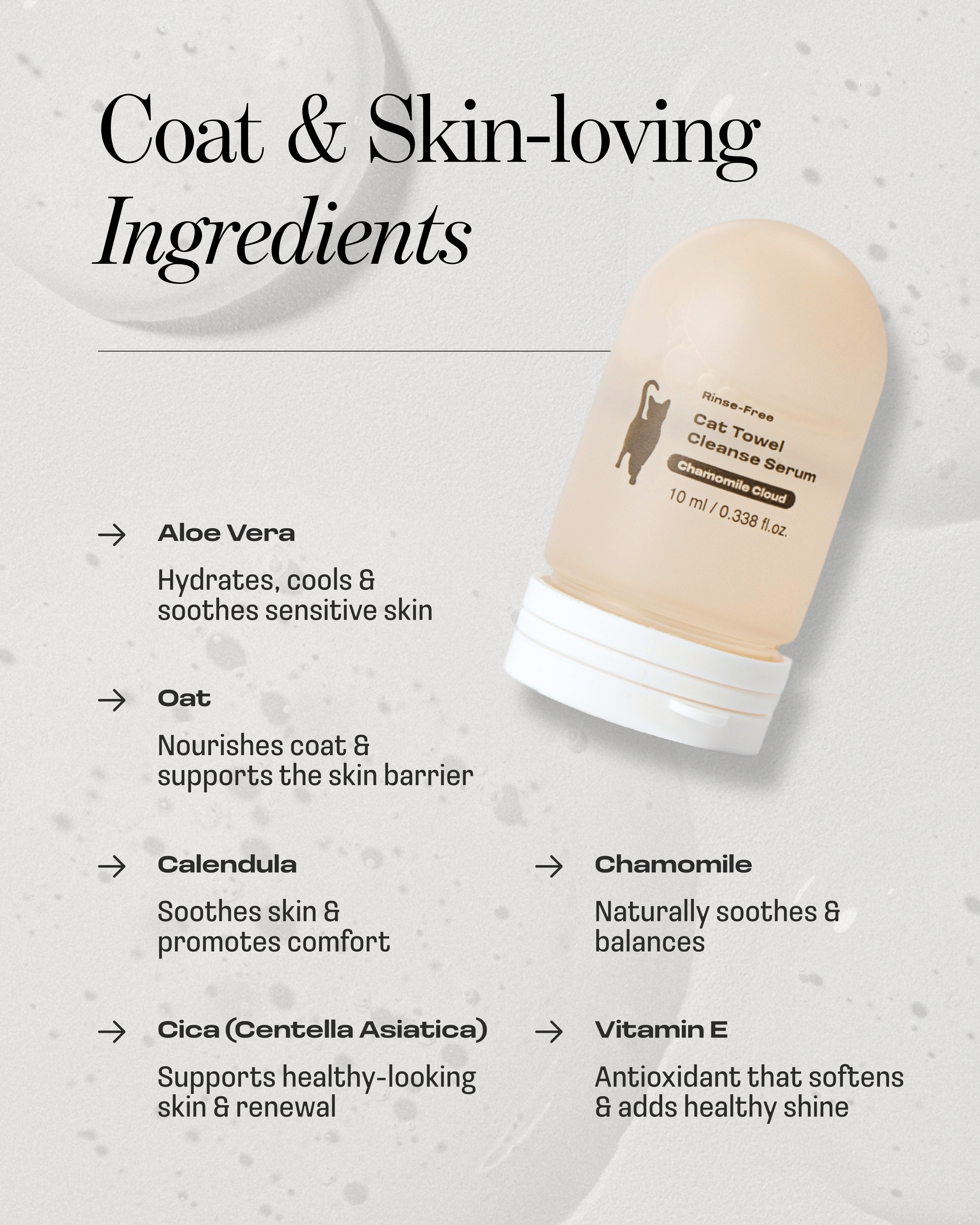 Cat Rinse-Free Towel Cleanse Serum