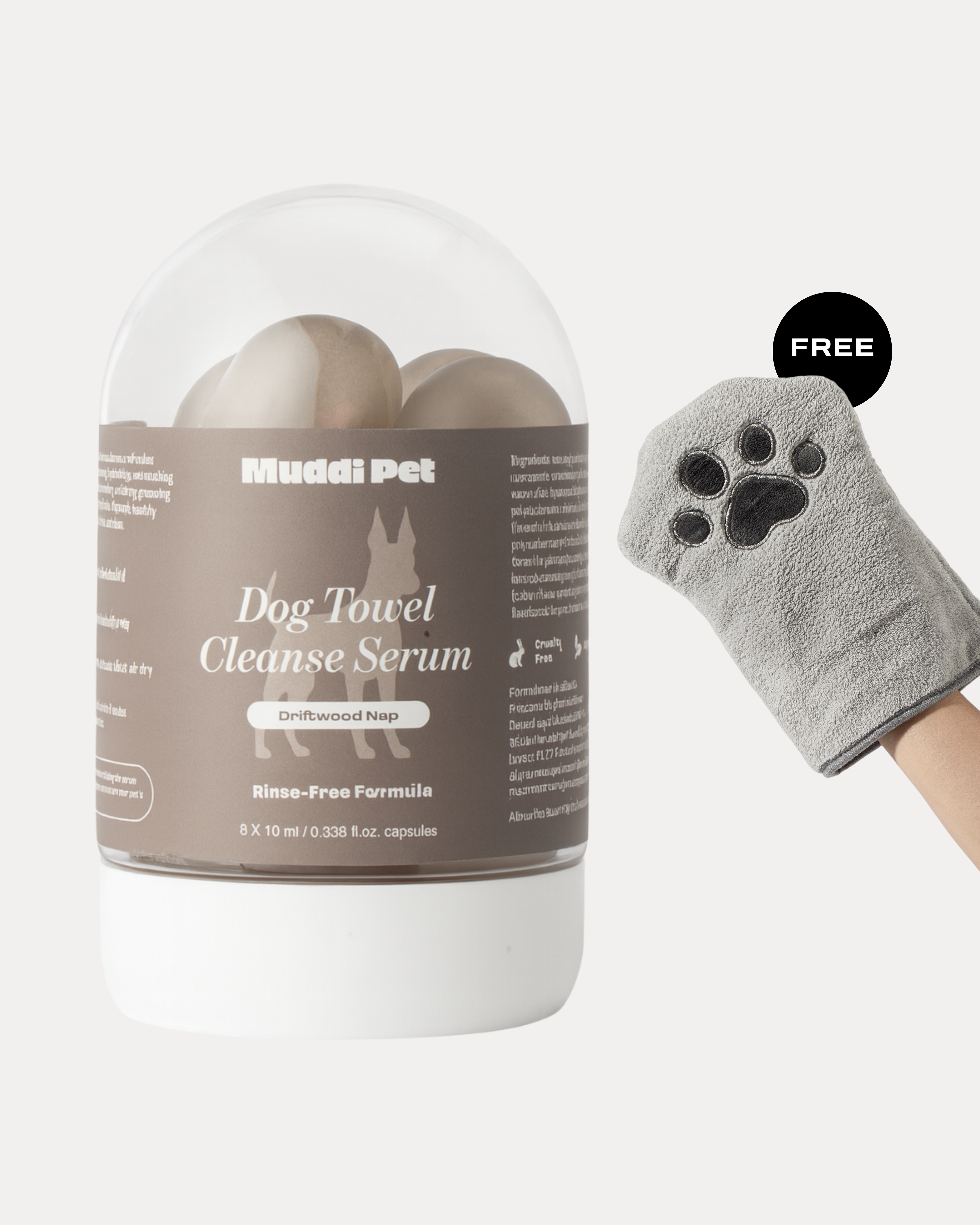 Dog Rinse-Free Towel Cleanse Serum
